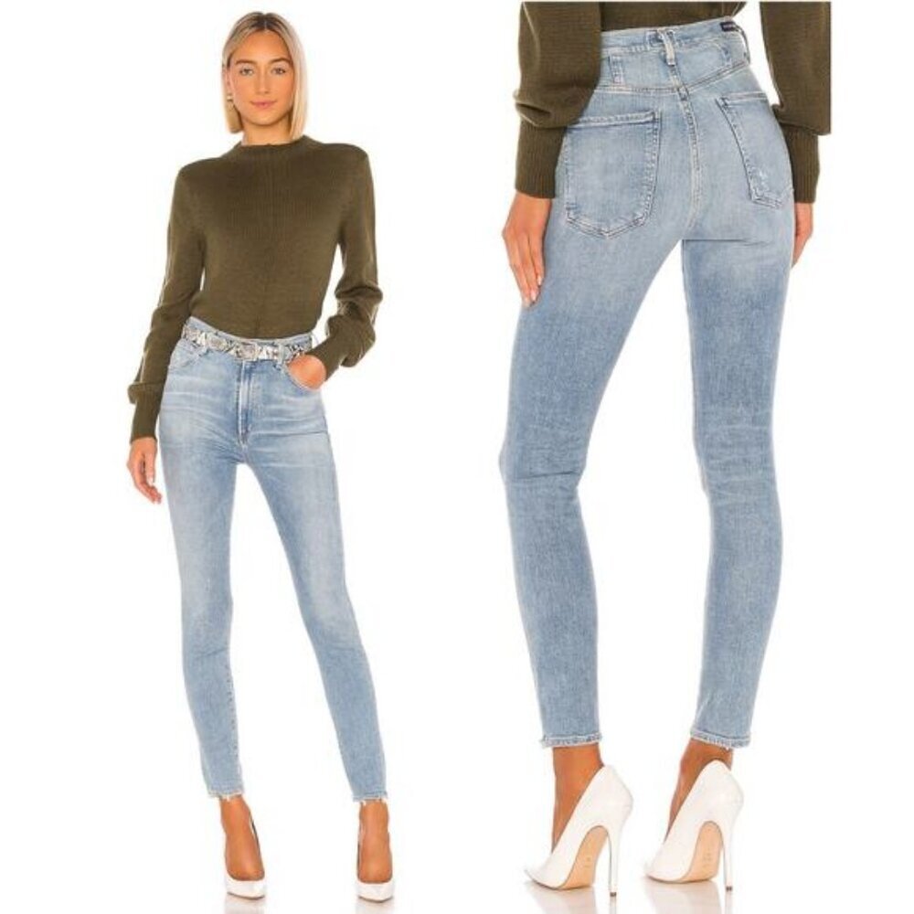 CITIZENS OF HUMANITY Chrissy Sculpt High Rise Skinny Size 25 Islands